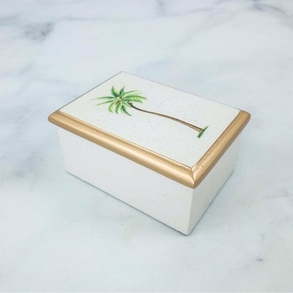 Halcyon Days Palm Tree Trinket Box - Picture 3 of 10